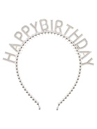 Ободок карнавальный «Happy Birthday», серебро - Фото 2