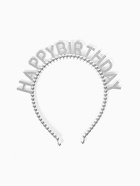 Ободок карнавальный «Happy Birthday», серебро - Фото 3