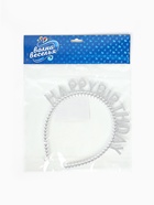 Ободок карнавальный «Happy Birthday», серебро - Фото 5