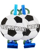 Карнавальные язычки «Футбол», 11 см, 6 шт.  (артикул 11001625)  большой выбор товаров оптом и в розницу по низким ценам с доставкой