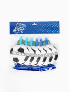 Карнавальные язычки «Футбол», 11 см, 6 шт.  (артикул 11001625)  большой выбор товаров оптом и в розницу по низким ценам с доставкой