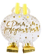 Карнавальные язычки «С Днем Рождения», 11 см, 6 шт. - Фото 2