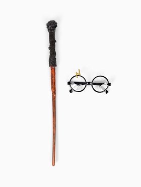 Карнавальный набор волшебника, очки, палочка