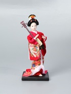 УЦЕНКА Кукла коллекционная «Японка в цветочном кимоно с музыкальным инструментом» 30×12.5×12.5 см 41 - Фото 2