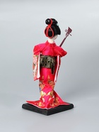 УЦЕНКА Кукла коллекционная «Японка в цветочном кимоно с музыкальным инструментом» 30×12.5×12.5 см 41 - Фото 5