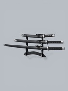 УЦЕНКА Сув. изделие катаны 3в1 на подставке, ножны кожзам, рептилия черная 47/70/89см - Фото 4