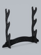 УЦЕНКА Сув. изделие катаны 3в1 на подставке, ножны кожзам, рептилия черная 47/70/89см - Фото 5