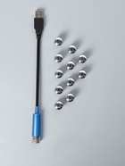 УЦЕНКА Указка лазерная 12 + 1 насадки от USB 10×14.5 см - Фото 3