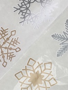 УЦЕНКА Набор наклеек новогодних «Снежинки» 12 шт. в наборе, белые, золото, серебро, 9×9 см - Фото 4