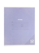 Тетрадь 12 листов в клетку, КПК «Пастель», 5 В МИКС - Фото 7