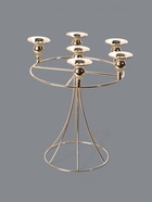 УЦЕНКА Подсвечник на 6 свечей d=2 см «Конкордия», металл под золото, 29.5×29.5×32 см - Фото 2