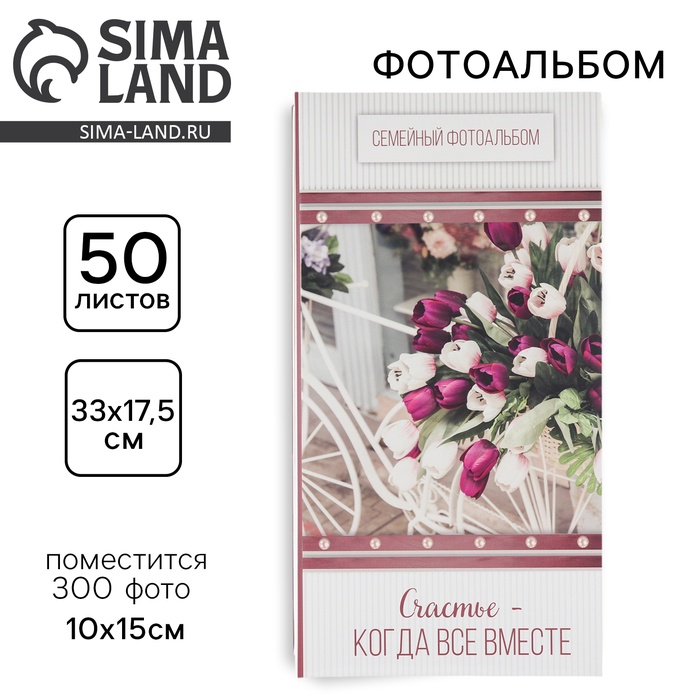 УЦЕНКА Фотоальбом на 300 фото "Счастье - когда все вместе", - Фото 1