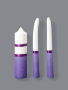 УЦЕНКА Набор свадебных свечей «Совет да любовь» фиолетовый: родительские 1.8×17.5; очаг 4×13.5 - Фото 5