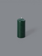 УЦЕНКА Свеча - цилиндр, 4х9 см, 11 ч, 90 г, темно-зеленая - Фото 2