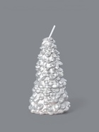 УЦЕНКА Свеча новогодняя «Ёлка», 10×5 см, серебро - Фото 2