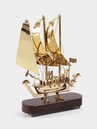 УЦЕНКА Корабль сувенирный 23×6.5×30 см, латунь - Фото 1