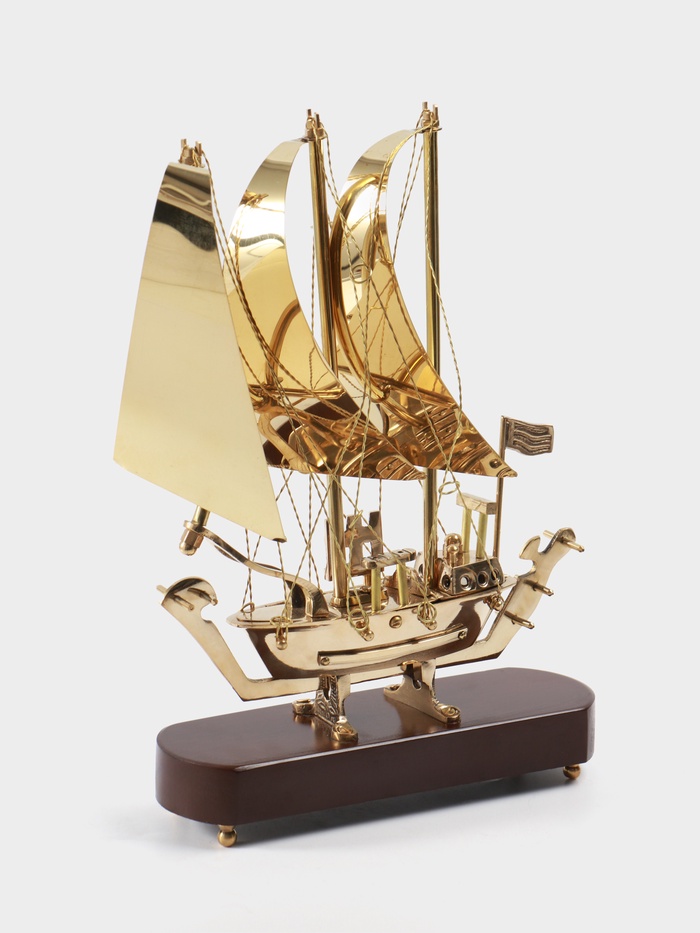 УЦЕНКА Корабль сувенирный 23×6.5×30 см, латунь - Фото 1