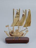 УЦЕНКА Корабль сувенирный 23×6.5×30 см, латунь - Фото 3