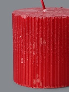 УЦЕНКА Свеча - цилиндр «Рельеф», 7×7.5 см, красный металлик - Фото 5