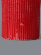 УЦЕНКА Свеча - цилиндр «Рельеф», 7×7.5 см, красный металлик - Фото 7