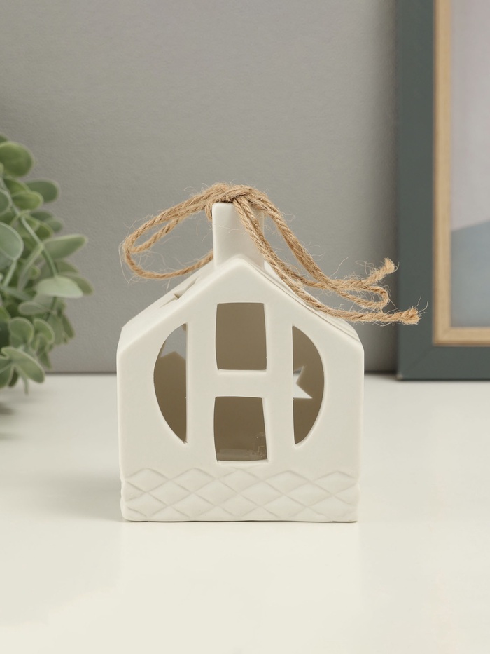 УЦЕНКА Фигура с подсветкой «Домик» 8.5×8.5×11 см - Фото 1