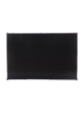 Доска магнитно-маркерная Calligrata, 100×150 см, черная, с полочкой, в алюминевой рамке