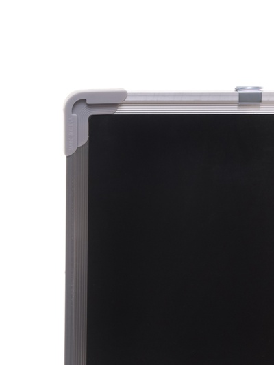 Доска магнитно-маркерная Calligrata, 100×150 см, черная, с полочкой, в алюминиевой рамке