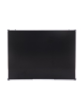 Доска магнитно-маркерная Calligrata, 90×120 см, черная, с полочкой, в алюминевой рамке