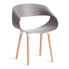 Стул для кухни QXX C1058–1, цвет серый/натуральный  (артикул 10845231)  большой выбор товаров оптом и в розницу по низким ценам с доставкой