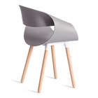 Стул для кухни QXX C1058–1, цвет серый/натуральный  (артикул 10845231)  большой выбор товаров оптом и в розницу по низким ценам с доставкой