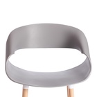 Стул для кухни QXX C1058–1, цвет серый/натуральный  (артикул 10845231)  большой выбор товаров оптом и в розницу по низким ценам с доставкой