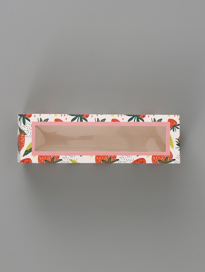 Коробка подарочная с окном «От всей души», 18×5.5×5.5 см, самосборная