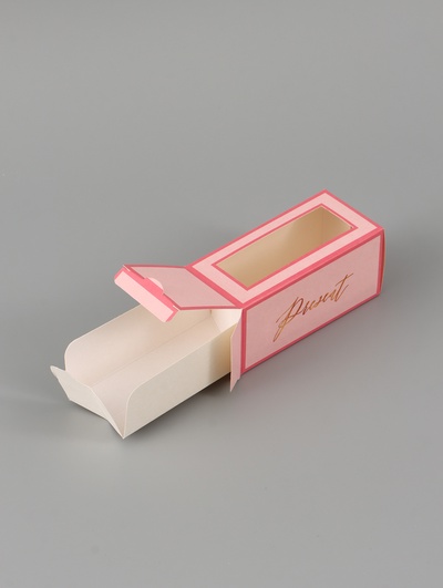 Коробка подарочная с окном «Подарок», 12×5.5×5.5 см, самосборная