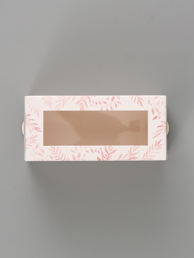 Коробка подарочная с окном «С любовью», 12×5.5×5.5 см, самосборная