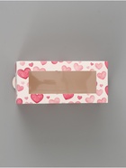 Коробка подарочная с окном «Сердца», 12×5.5×5.5 см, самосборная  (артикул 10975535)  большой выбор товаров оптом и в розницу по низким ценам с доставкой