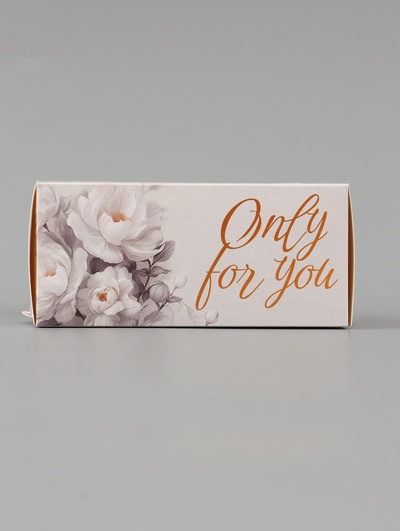 Коробка подарочная с окном Only for you, 12×5.5×5.5 см, самосборная
