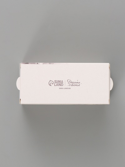 Коробка подарочная с окном Only for you, 12×5.5×5.5 см, самосборная