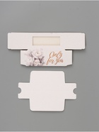 Коробка подарочная с окном Only for you, 12×5.5×5.5 см, самосборная  (артикул 10975538)  большой выбор товаров оптом и в розницу по низким ценам с доставкой