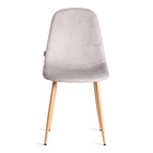 Стул мягкий для кухни BREEZE JSC–58, обивка велюр, цвет светло–серый) HLR14 /натуральный  (артикул 10845221)  большой выбор товаров оптом и в розницу по низким ценам с доставкой