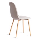 Стул мягкий для кухни BREEZE JSC–58, обивка велюр, цвет светло–серый) HLR14 /натуральный  (артикул 10845221)  большой выбор товаров оптом и в розницу по низким ценам с доставкой