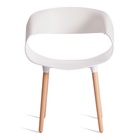 Стул для кухни QXX C1058–1, цвет белый/натуральный  (артикул 10845232)  большой выбор товаров оптом и в розницу по низким ценам с доставкой