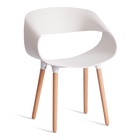 Стул для кухни QXX C1058–1, цвет белый/натуральный  (артикул 10845232)  большой выбор товаров оптом и в розницу по низким ценам с доставкой