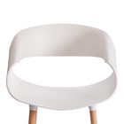 Стул для кухни QXX C1058–1, цвет белый/натуральный  (артикул 10845232)  большой выбор товаров оптом и в розницу по низким ценам с доставкой