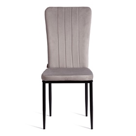 Стул VERTER (mod. BC577-DC), металл, флок, Light grey (светло-серый) HLR14 / черный