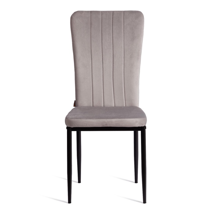 Стул VERTER (mod. BC577-DC), металл, флок, Light grey (светло-серый) HLR14 / черный