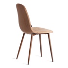 Стул мягкий для кухни BREEZE JSC–58, обивка велюр, цвет тёмно–коричневый) HLR11/орех  (артикул 10845295)  большой выбор товаров оптом и в розницу по низким ценам с доставкой