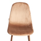 Стул мягкий для кухни BREEZE JSC–58, обивка велюр, цвет тёмно–коричневый) HLR11/орех  (артикул 10845295)  большой выбор товаров оптом и в розницу по низким ценам с доставкой