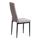 Стул мягкий для кухни Easy JSC02–1, обивка флок, цвет светло–серыйHLR14/чёрный  (артикул 10845306)  большой выбор товаров оптом и в розницу по низким ценам с доставкой