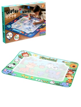 Коврик для рисования водой «Зверята», 2 маркера  (артикул 10934847)  большой выбор товаров оптом и в розницу по низким ценам с доставкой