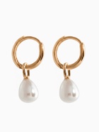 Серьги «Жемчуг. Бусина на ножке», белые в золоте  (артикул 10936478)  большой выбор товаров оптом и в розницу по низким ценам с доставкой